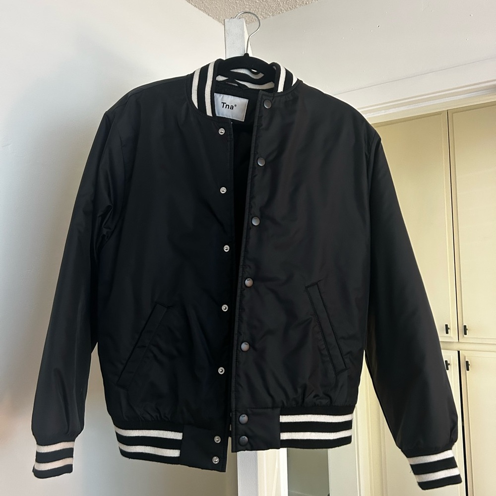 TNA Black and White Bomber Jacket